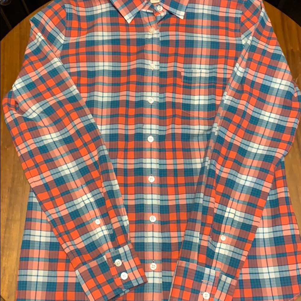 J Crew Classic Plaid Button Down